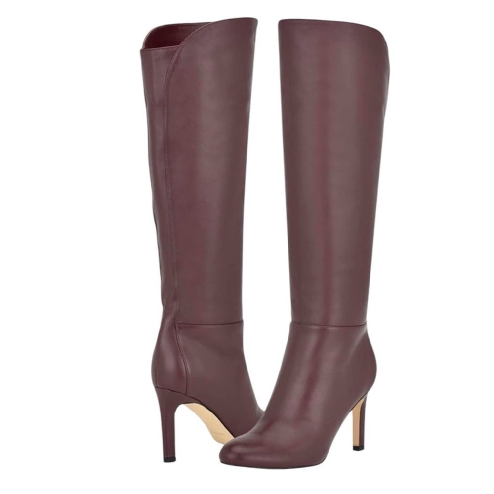 Nine West Women's Sancha Knee High Boot. New- Size 6.5 Dark Bordo